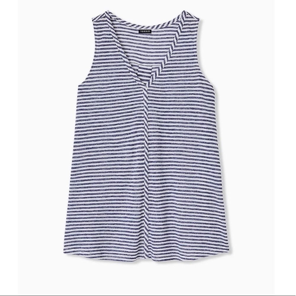 NWT Torrid Navy Striped Swing Top Size 3 (3X)